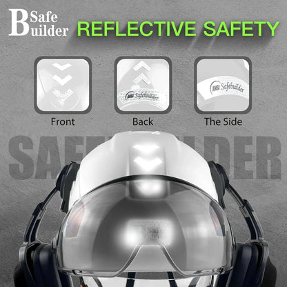 Industrial Safety Helmet with Visor & Ear Muffs